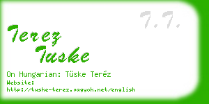 terez tuske business card